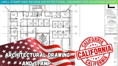 I will Civil Engineering PE Stamp, California, Texas, Florida for City Permit