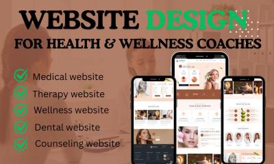 I Will Design Medical, Mental Health Website, Wellness Website, and Therapy Website