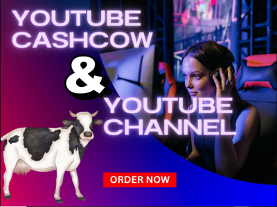 I will create automated cash cow, cash cow YouTube, cash cow channel, cash cow
