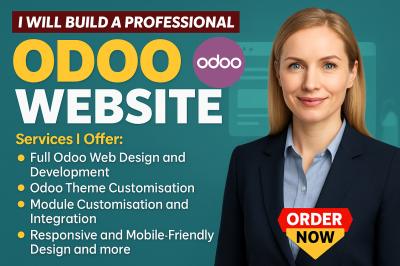 I Will Build Odoo Website Design, Odoo Website Redesign, Odoo Website Customization