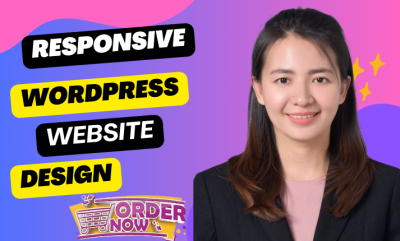 I will create responsive WordPress website design or website redesign