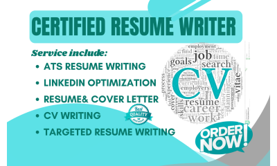 I will write an ATS optimized resume and cover letter