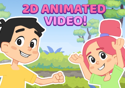 I will create unique 2D cartoon video animation for kids