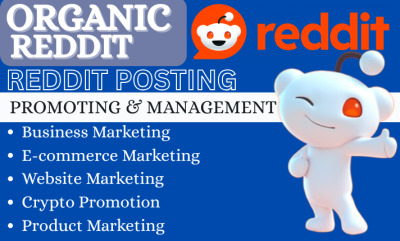 I will promote AI website eCommerce business to boost website sales with Reddit post