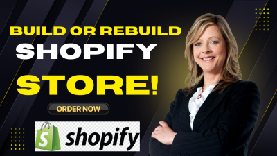 I will build Shopify website, design or redesign Shopify store, dropshipping store