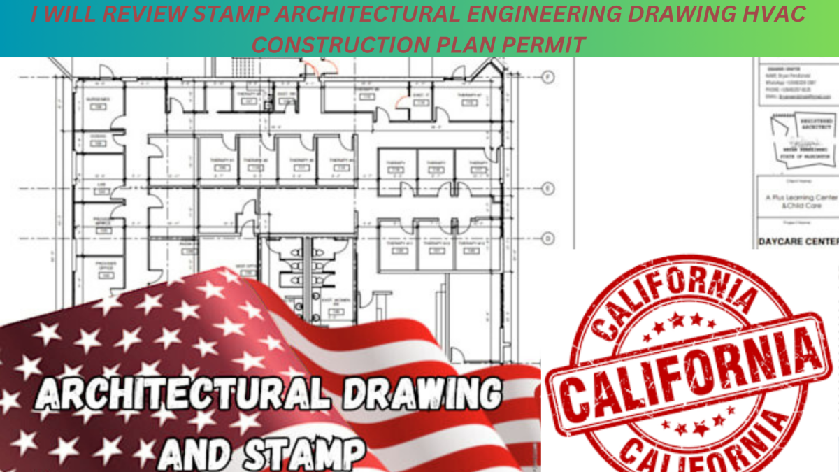 Review Stamp Architectural Engineering Drawing HVAC Construction Plan Permit
