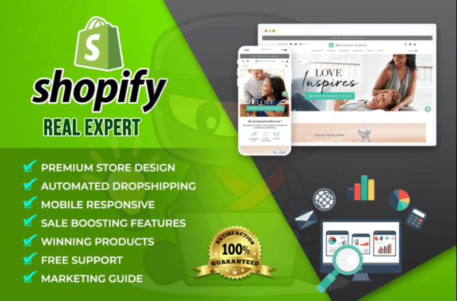 I Will Set Up an Automatic Dropshipping Store on Shopify and Design a Professional Website