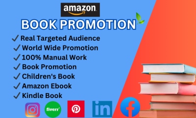 I will promote your website business book Amazon online product stores blog or any link