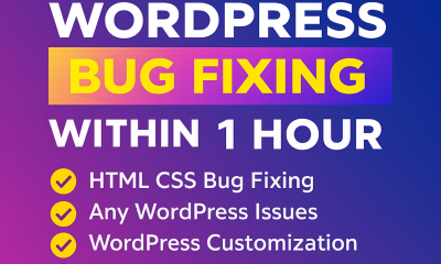 I will fix WordPress issues, WordPress bug fix, fix WordPress errors, WooCommerce