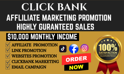 I will create website promotion, affiliate marketing referral link, and MLM promotion
