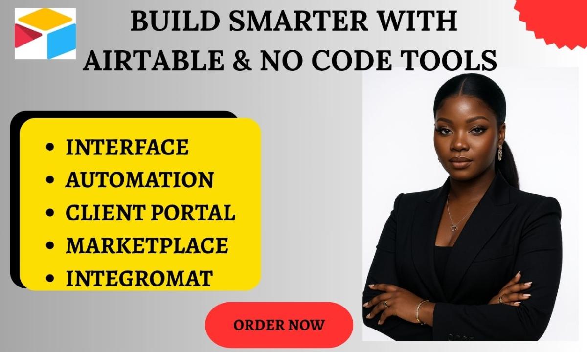 I will create Airtable interfaces, Baserow setups, and automate with Integromat