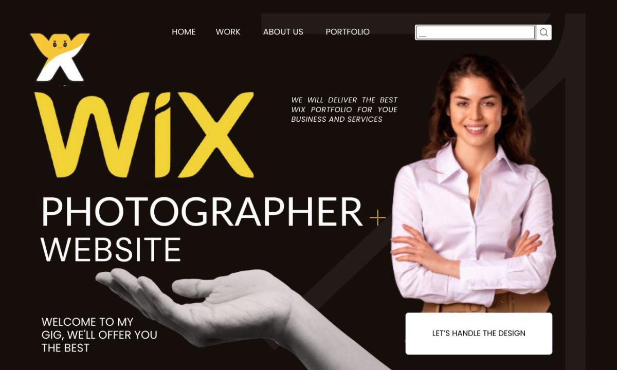 I will design Wix portfolio website for Wix photographer Wix artist to convert client
