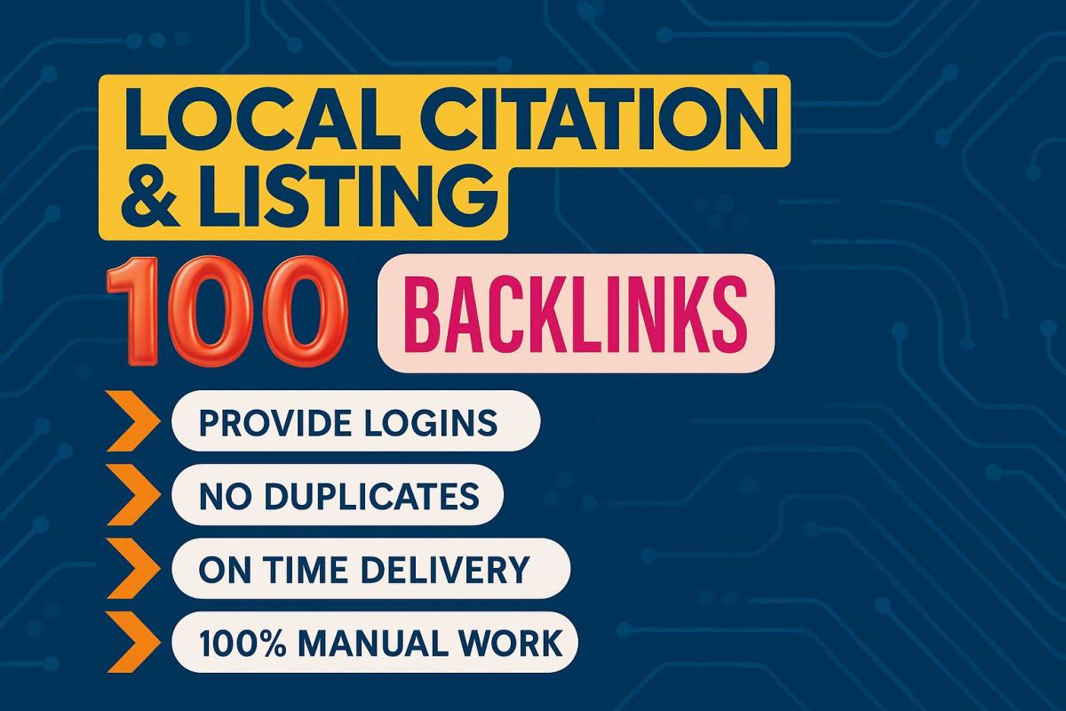 I will create manually high quality local citation, business listing