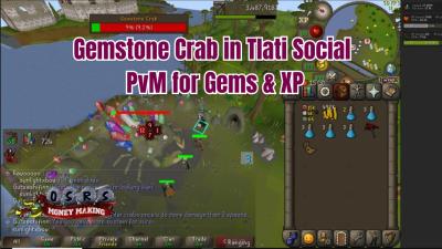 Gemstone Crab in Tlati: Social PvM for Gems & XP