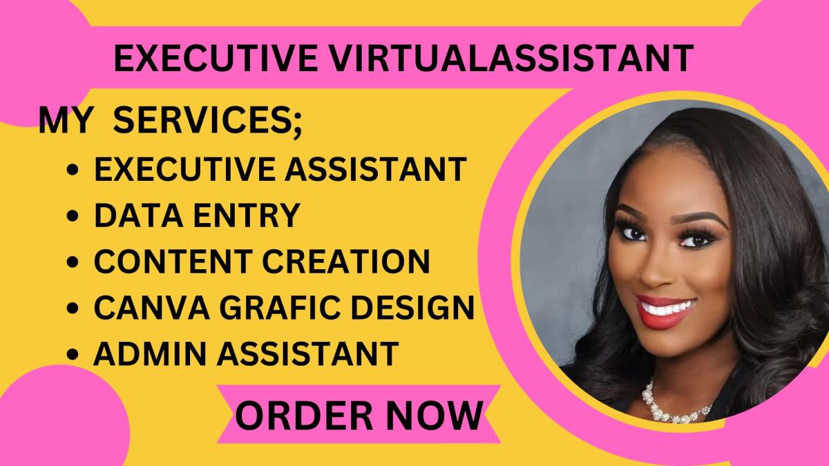 I Will Be Your Executive Personal Admin Virtual Assistant Social Media Manager