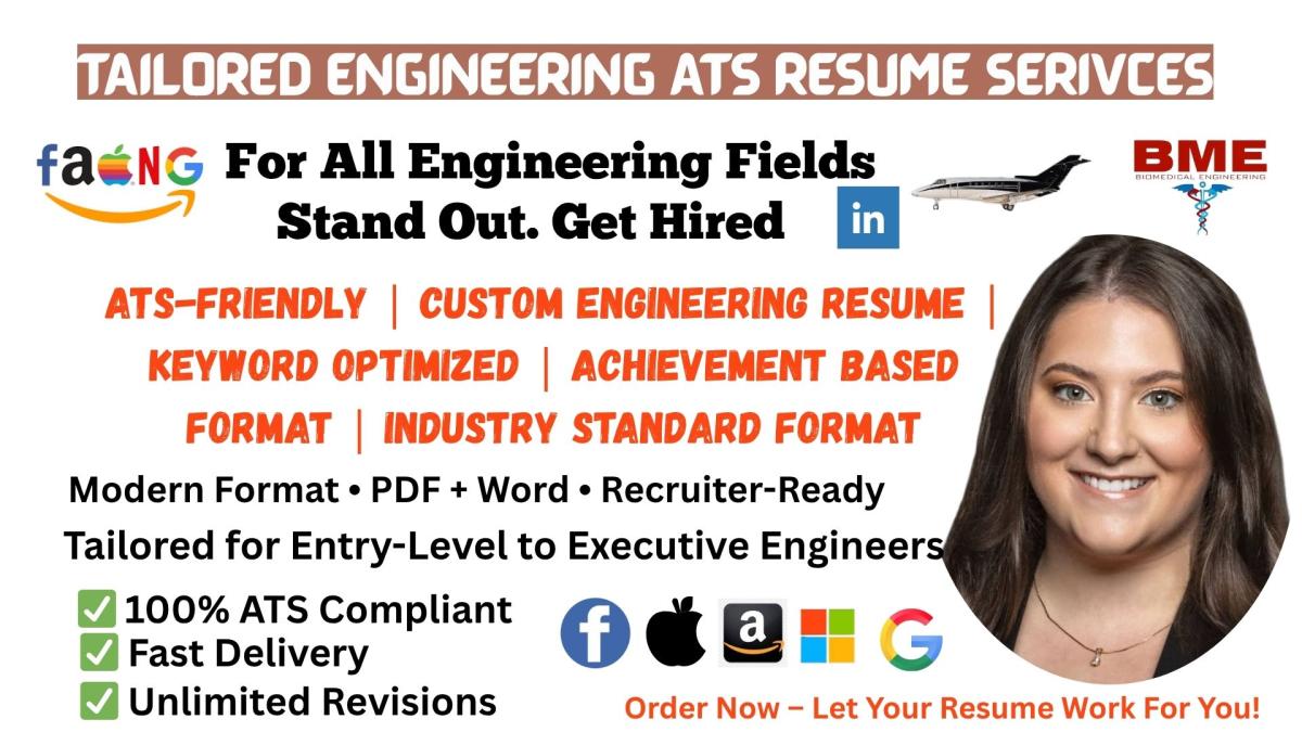 I will write engineering resume, software engineer resume, ATS resume as tech recruiter
