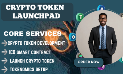 I will develop a crypto presale, launchpad and smart contract crypto website tokenomics
