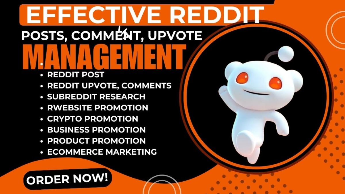 Manage Reddit Posts Comments for SaaS, Crypto, AI, Product, E-commerce Business Website