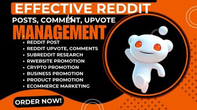Manage Reddit Posts Comments for SaaS, Crypto, AI, Product, E-commerce Business Website