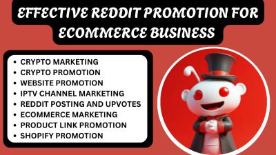I will reddit post management for ecommerce ai website app iptv saas crypto product