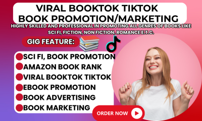 I will do Book to BookTok TikTok Book Rank Sci-Fi Romance Fiction Ebook Book Promotion