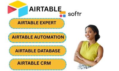 I will Airtable, Softr, Airtable Expert, Airtable Automation, Airtable Database, CRM
