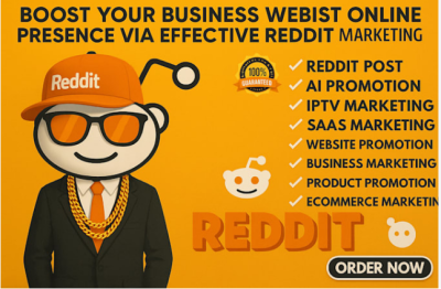 I will manage Reddit post upvote business website SaaS product AI app crypto link
