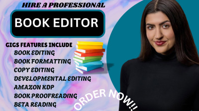 I will do developmental book editing, formatting, and children’s book proofreading