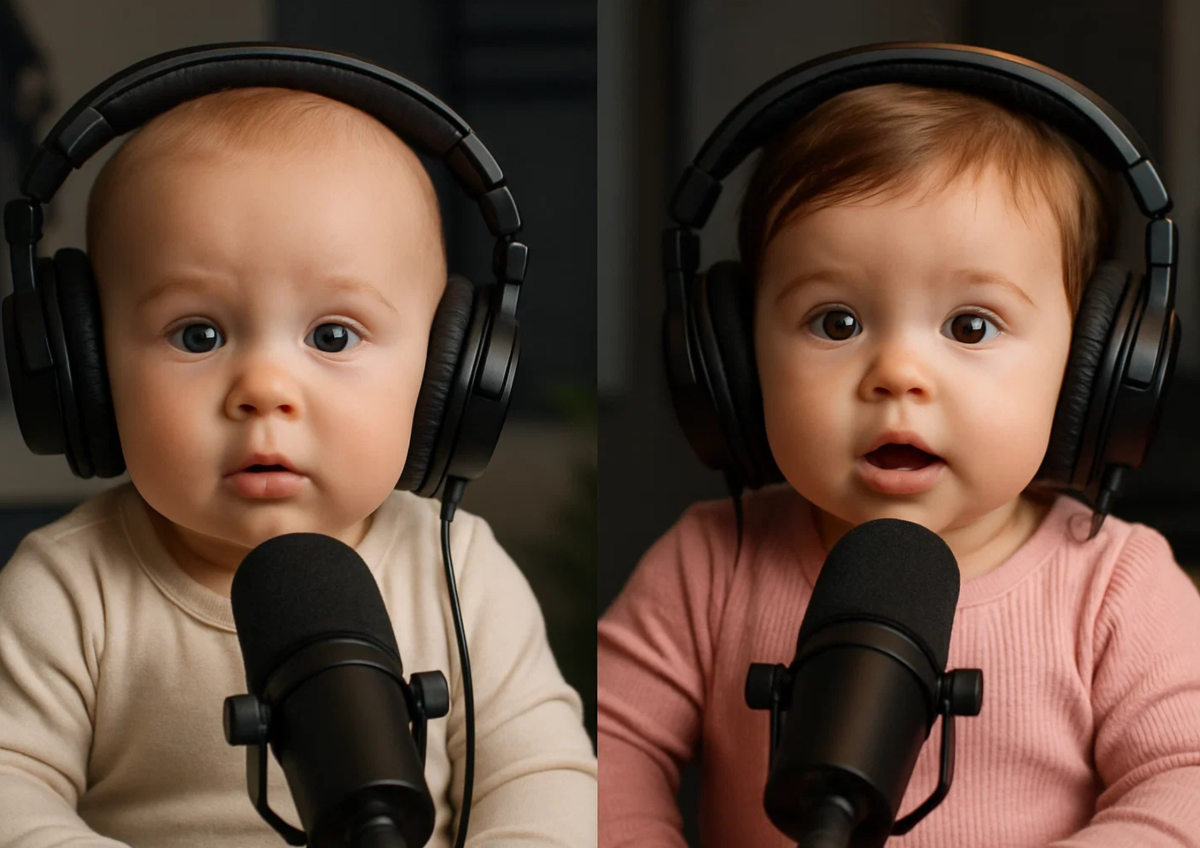 I will create viral AI baby video podcast | AI baby talking podcast | You look like a baby