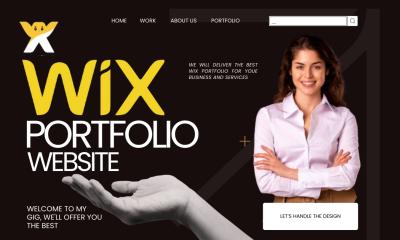 I will design Wix portfolio website for Wix photographer Wix artist to convert client