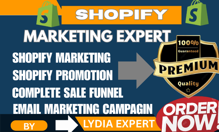 I will do Shopify marketing, Shopify store promotion, eCommerce marketing to boost sales