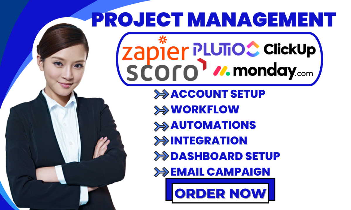 I will setup Miro, Plutio, Airtable Workflow, Scoro, Zapier, Monday.com, and ClickUp Integration