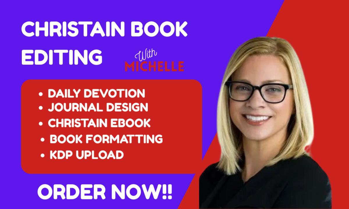 I Will Edit, Format Daily Devotion, Christian Ebook, Design Prayer Journal, KDP Upload
