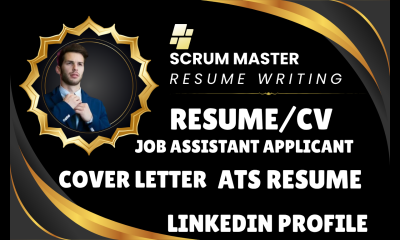 I will write an optimized Scrum Master resume and LinkedIn profile