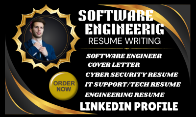 I will write software engineer resume tech resume ats resume writing for jobs