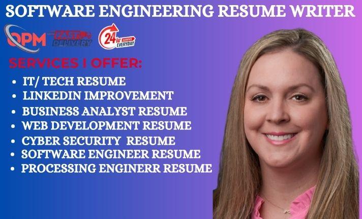 I will create optimized resumes for tech, IT, software engineers, and federal job search