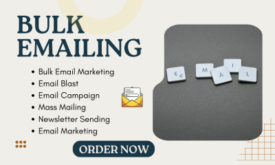 I Will Send Bulk Emails for Your Business, Offers, or Newsletters
