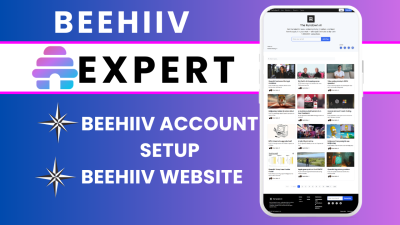 I will setup beehiiv account, design or redesign your beehiiv website using new builder