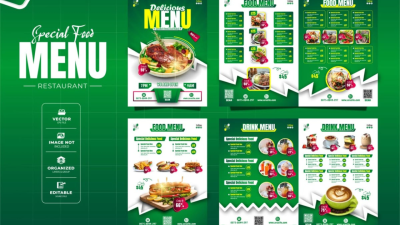 I will design a unique event bar, restaurant, hotel, cafe menu & food list at an affordable price