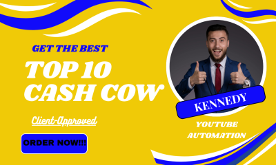 I will create and grow your faceless YouTube cash cow channel