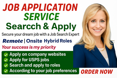 I will search and apply for jobs, remote jobs as a reverse recruiter, resume writing, CV