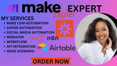 I will make Com Integromat Automation n8n Workflow