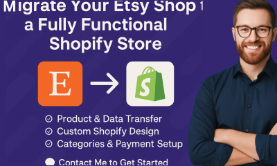 I Will Professionally Migrate Your Etsy Shop to a Fully Functional Shopify Store