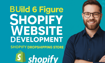 I will build 6 figure Shopify website development, Shopify dropshipping store, Shopify