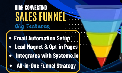 I Will Build a High Converting Sales Funnel & Ebook Funnel to Grow Your Leads and Sales