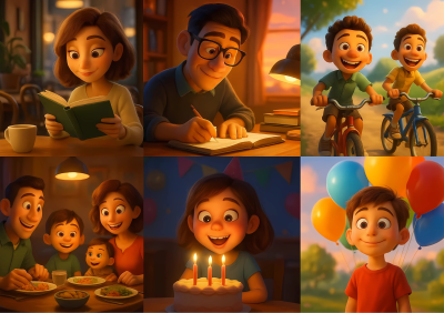 I will create 3D Disney Pixar Style AI Animation Video, Animate Cartoon AI Art Picture