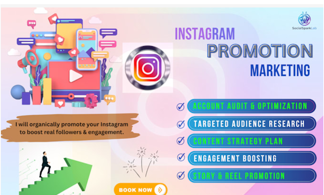 I will do organic IG promotion and marketing to grow real followers