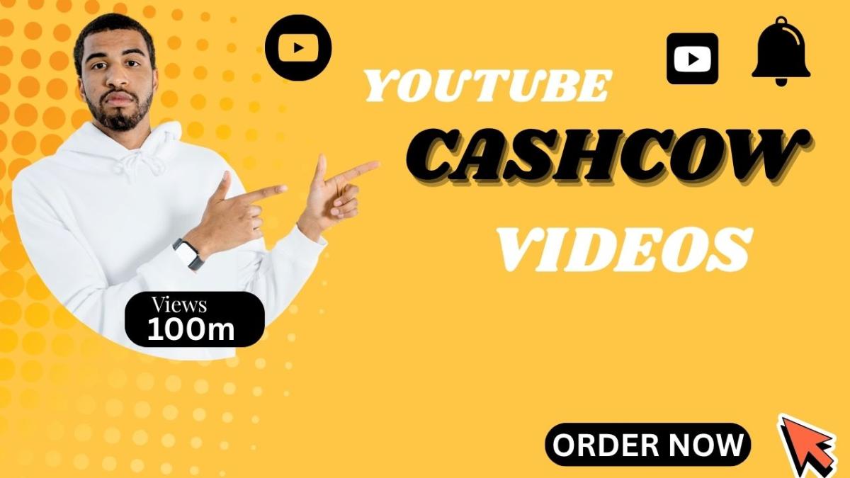 I will cash cow faceless videos and cash cow YouTube automation channel