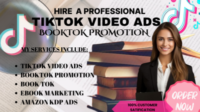 I will help your book go viral with expert BookTok marketing, TikTok ads