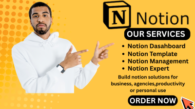 I will build custom Notion template design Notion AI Notion expert Notion automation